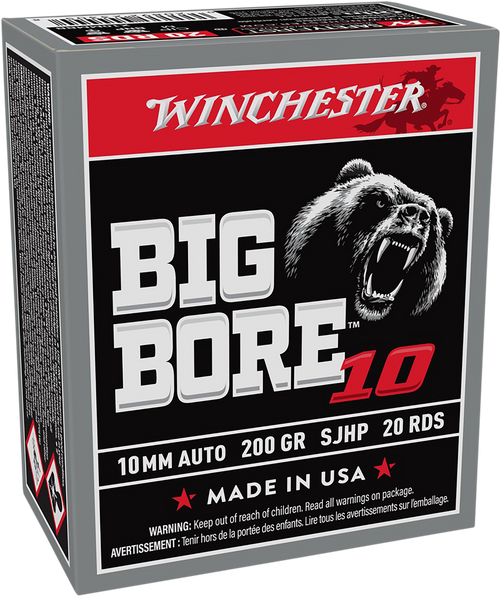 Winchester X10MMBB 10mm Auto 200gr SJHP Ammo - 20 Rounds