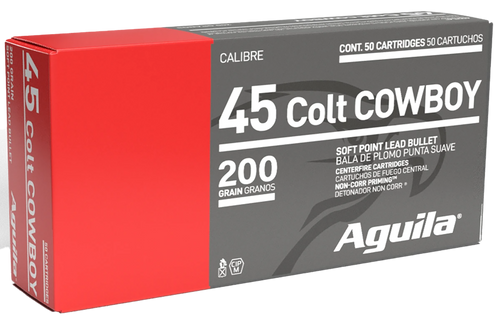Aguila 45 Colt Cowboy Action 200gr Soft Point Ammo - 50 Rounds