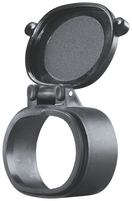 Butler Creek 30110 Flip-Open Objective Scope Cover 39.10x34mm Obj. Size 11 Black Polymer                                                                                                                
