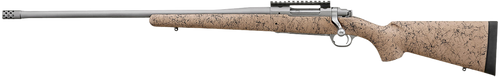 Ruger 57163 Hawkeye FTW Hunter Full Size 6.5 PRC 4+1 24" Matte Stainless Threaded Barrel, Picatinny Rail Stainless Steel Receiver, Speckled Tan/Black HS Precision Synthetic Stock, Left Hand           