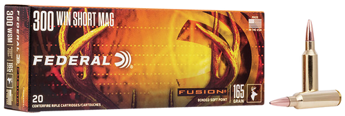 Federal Fusion 300 WSM 165gr Bonded Soft Point Ammo 20rd Box