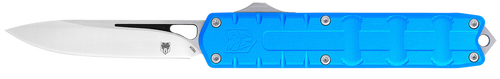 CobraTec Enforcer OTF Knife 3.25" M390 Steel Blue Aluminum