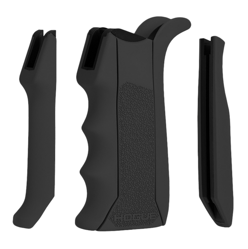 Hogue 13040 Modular Overmolded  Black Rubber Pistol Grip with Finger Grooves Fits AR-15/M16                                                                                                             