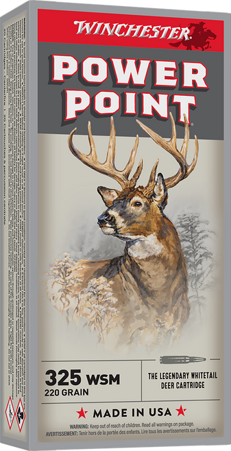 Winchester X325WSM Power-Point 325 WSM 220gr Ammo - 20 Rounds