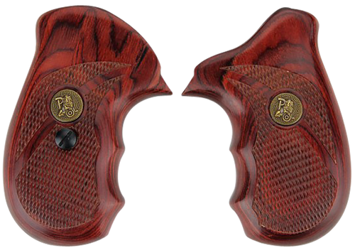 Pachmayr 63000 Renegade Grip Checkered Rosewood Laminate with Finger Grooves for S&W J Frame                                                                                                            