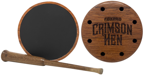 Foxpro Crimson Aluminum Friction Turkey Call Cherry Wood Striker