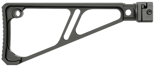 Midwest Industries MISTAPSFFES Side Folding Fixed Extruded Stock  Black Anodized Aluminum for Picatinny Rail                                                                                            