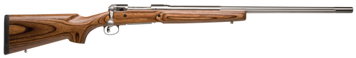 Savage Arms 18469 12 Varminter Low Profile 22-250 Rem 4+1 Cap 26" 1:12" Matte Stainless Rec/Barrel Satin Brown Stock Right Hand (Full Size) with Detachable Box Magazine                                