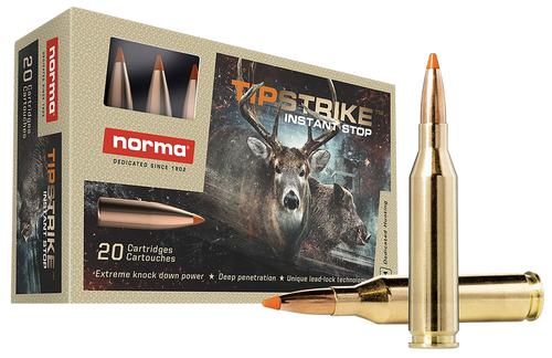 Norma Tipstrike 243 Winchester 76gr Polymer Tip Hunting Ammo