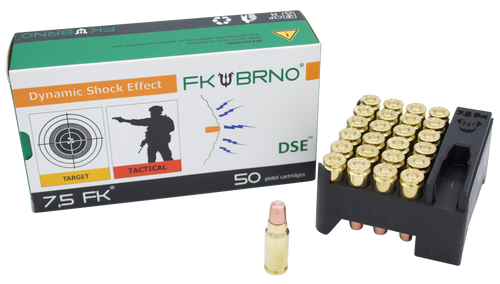 FK Brno 7.5FK 101gr Copper Flat Nose Ammunition 50 Rounds