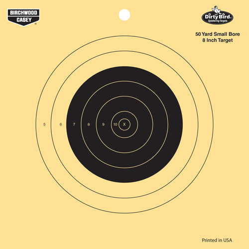 Birchwood Casey Dirty Bird 8" Bullseye Targets - 25 Pack