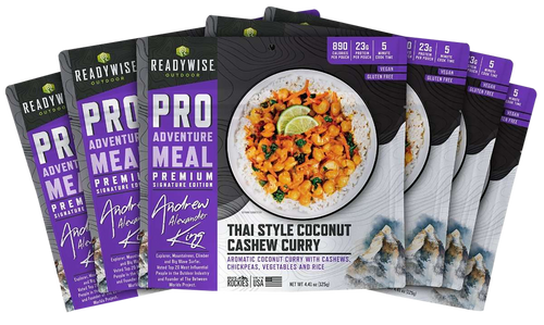 Wise Foods RW05193 Thai Coconut Cashew Curry - 6 Pouches Case