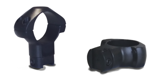 Konus 7418 Steel Scope Rings 30mm High Black 3/8" Grooved Mount