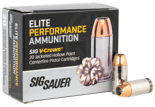 Sig Sauer E45AP120 Elite Performance 45 ACP 200gr V-Crown JHP