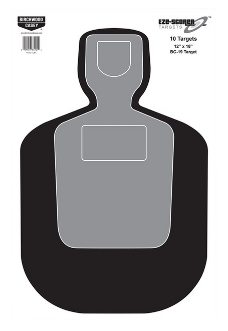 Birchwood Casey BC-19 Silhouette Targets 12x18 Paper 10-Pack