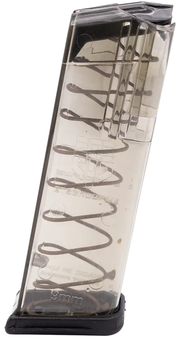 ETS Group GLK-19 15rd 9mm Magazine Clear Polymer Glock 19/26 Gen1-5