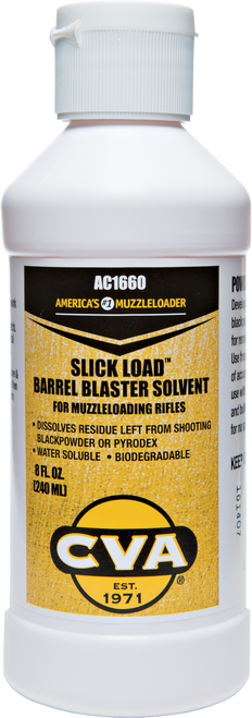 CVA AC1660 Slick Barrel Blaster Against Black Powder Fouling 8 oz Squeeze Bottle                                                                                                                        