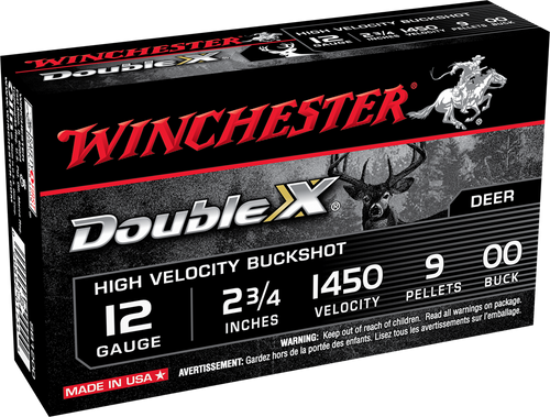 Winchester Double X 12GA 00 Buck 2.75" High Velocity - 5 Rounds