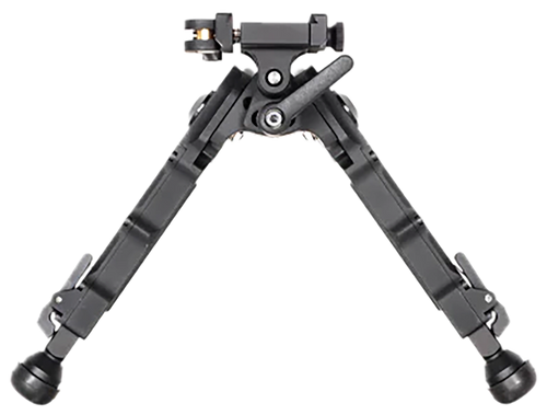 Accu-Tac BRASQDG204 BR-4 G2 Arca Spec Bipod made of Black Hardcoat Anodized Aluminum with ARCA Style Rail Attachment, Steel Feet & 5.75"-8.25" Vertical Adjustment                                      