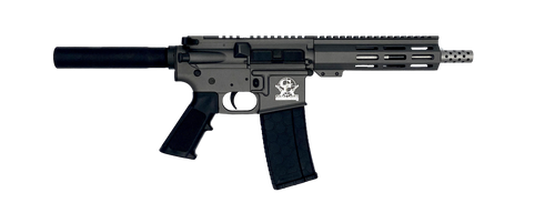 Great Lakes Firearms GL15223SSPTNG AR-15 Pistol 223 Wylde 30+1 7.50" Stainless Barrel, Tungsten Rec, 7" M-LOK Handguard, Buffer Tube (No Brace), Black A2 Grip                                          
