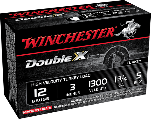 Winchester Double X Turkey 12GA 3" 1-3/4oz #5 Shot 10 Rounds STH1235