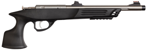 Crickett KSA796 Hunter Adult 22 WMR 1rd 9" Threaded Single Shot Stainless Barrel, Black Synthetic Grips                                                                                                 
