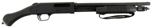 Mossberg 50649 590 Shockwave 410 Gauge 5+1 3" 14.375" Heavy Barrel, Blued Metal Finish, Dual Extractors, Drilled & Tapped Receiver, Corncob Forend w/Strap, Raptor Birdshead Grip Stock                 