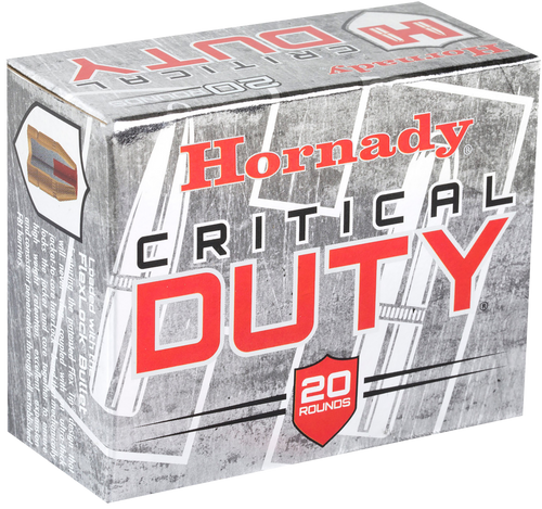 Hornady 90926 Critical Duty 45 ACP +P 220gr FlexLock Ammo 20rd