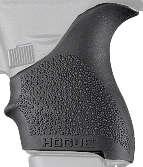 Hogue 18200 HandAll Beavertail Grip Sleeve Textured Black Rubber for Glock 42, 43                                                                                                                       