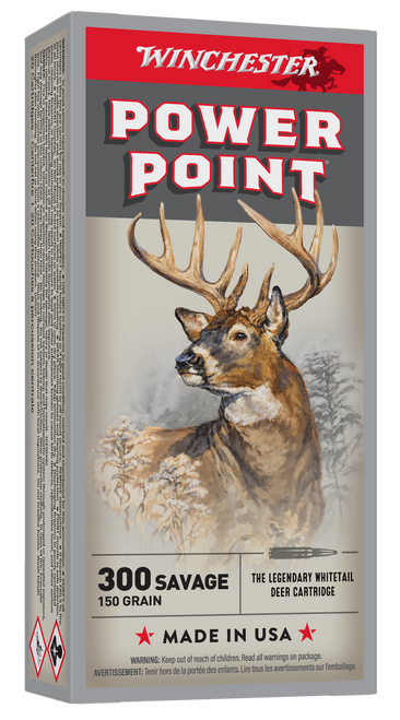 Winchester X3001 Power-Point 300 Savage 150gr Ammo 20 Rounds