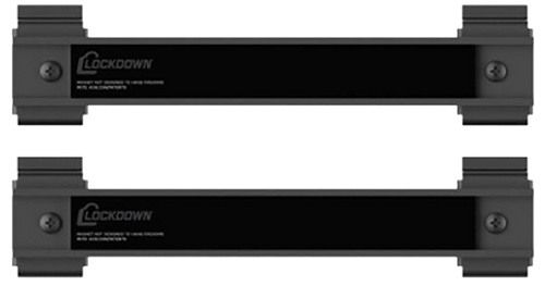 Lockdown 1215349 Securewall  Black 8" Steel 2 Pack                                                                                                                                                      