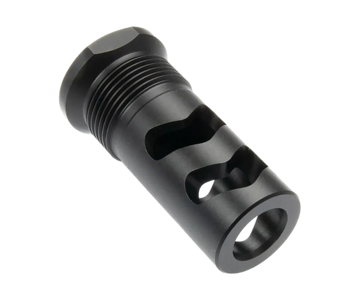 Wilson Combat SPRTMBFB458 Muzzle Brake Whisper 458Cal 11/16"x24 Black Melonite                                                                                                                          
