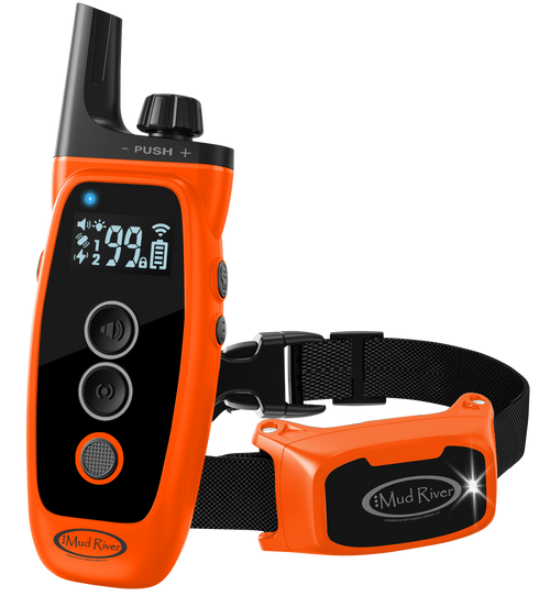 Boyt Harness 38107 MR 1000 Training Collar Dog Training Black/Orange w/ Remote                                                                                                                          