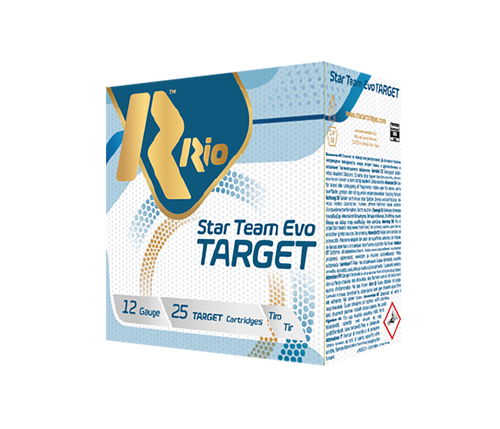 Rio Star Team EVO Target 12 Gauge 2.75" 1oz #9 Shot Shells - 25rd