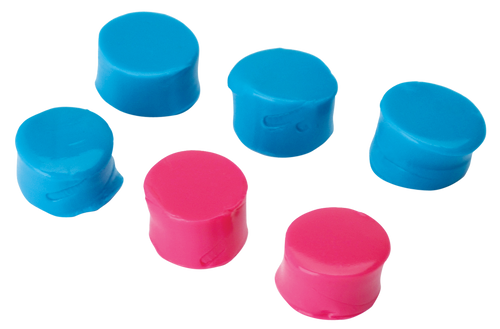 Walker's Silicone Putty Ear Plugs 32dB NRR Pink/Teal 3-Pack