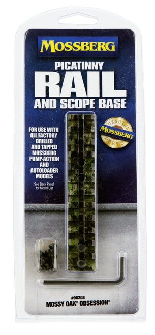 Mossberg 96203 Picatinny Rail/Scope Mount  Mossy Oak Obsession                                                                                                                                          