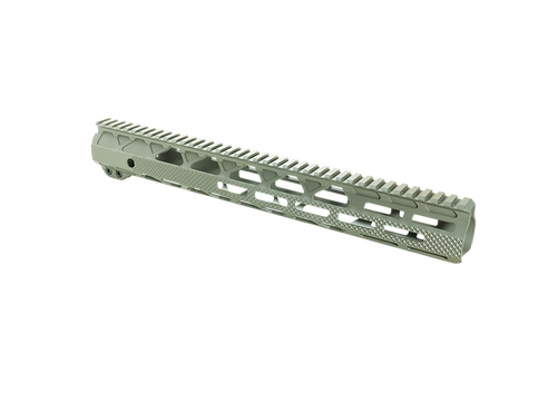 Timber Creek Outdoors G15HGS Greyman  Aluminum 15" M-LOK Handguard for AR-15                                                                                                                            