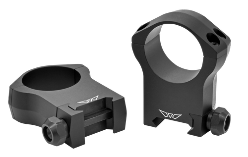 Warne 7217M Scope Rings Mountain Tech Matte Black 30mm Ultra High 0 MOA                                                                                                                                 