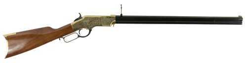 Taylors & Company 550296 1860 Brass Engraved 44-40 Win 13+1 24.25" Blued Octagon Barrel, Brass Engraved/ Brass Receiver, Walnut/ Synthetic Stock, Right Hand                                            
