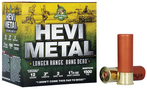 HEVI-Metal HS38002 12 Gauge 3" 1-1/4oz #2 Shot Waterfowl Shells