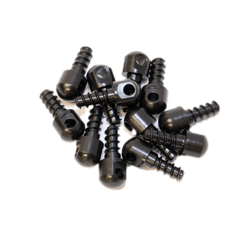 GrovTec US Inc GTHM60 Wood Screw  Swivel Studs 0.5" 12-Pack Black                                                                                                                                       