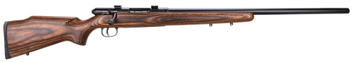Savage Arms 19738 25 Lightweight Varminter 17 Hornet Caliber with 4+1 Capacity, 24" Barrel, Matte Black Metal Finish & Natural Brown Laminate Stock Right Hand (Full Size)                              