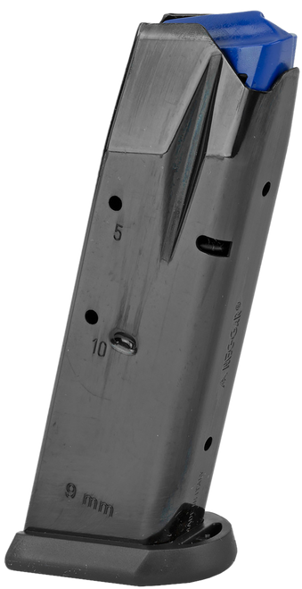 Mec-Gar MGCZCOMP10B Standard  10rd 9mm Luger Fits CZ P-01/75 Compact/PCR Blued Carbon Steel                                                                                                             