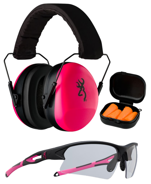 Browning 126373 Women's Range Kit - 27/36dB Hearing Protection