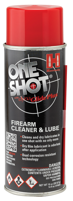 Hornady 99901 One Shot Gun Cleaner & Lube Against Corrosion & Lubricates 10 oz Aerosol                                                                                                                  