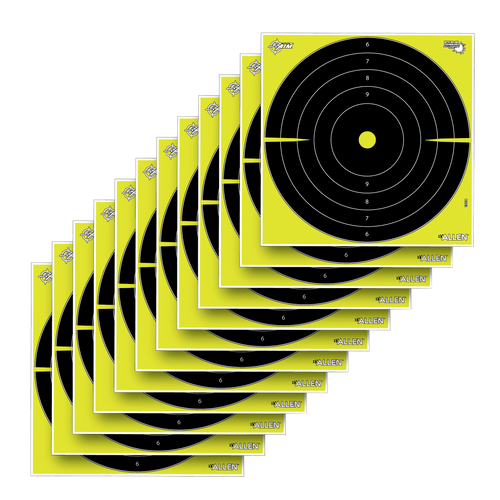 EZ-Aim 15214 Splash Reactive Bullseye Targets 12-Pack Non-Adhesive
