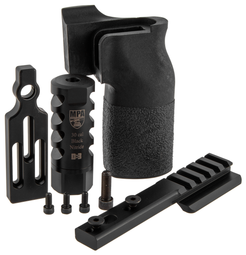 MasterPiece Arms 308PMRACCBUNDLE ACCBundle  DN3 Muzzle Brake, Vertical Grip, V4 Spigot Mount & Bag Rider For 308 Win MasterPiece Arms PMR                                                               