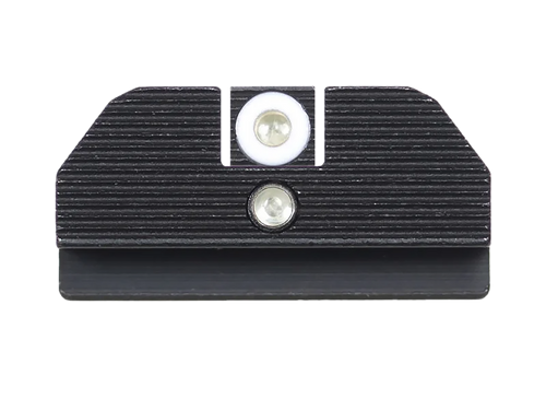 Night Fision GLK001015WGZ Student Of The Gun Accur8 For Glock  Green Tritium White Outline Front Sight-Green Tritium Black Ring Rear Sight Glock 17/17L/19                                              