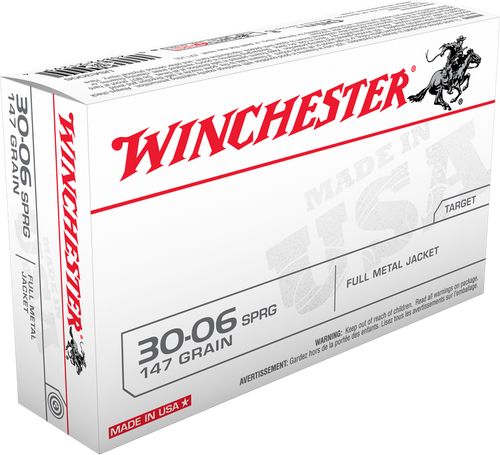 Winchester Ammo USA3006 USA  30-06Springfield 147gr Full Metal Jacket 20 Per Box/10 Case                                                                                                                