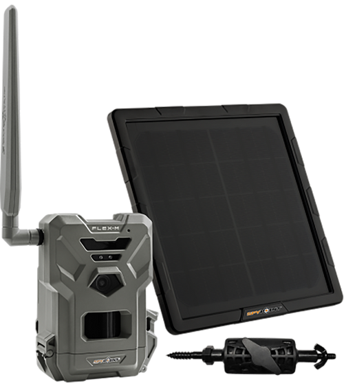SPYPOINT FLEX-M Cellular Trail Camera Solar Bundle with SPLB10